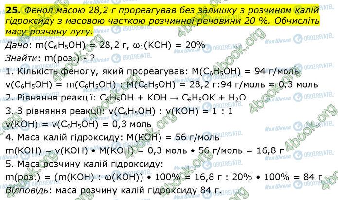 ГДЗ Хімія 10 клас сторінка Стр.125 (25)